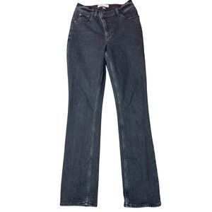 Abercrombie & Fitch Jeans Womens 26 Black 90s Slim Straight Curve Love HighRise